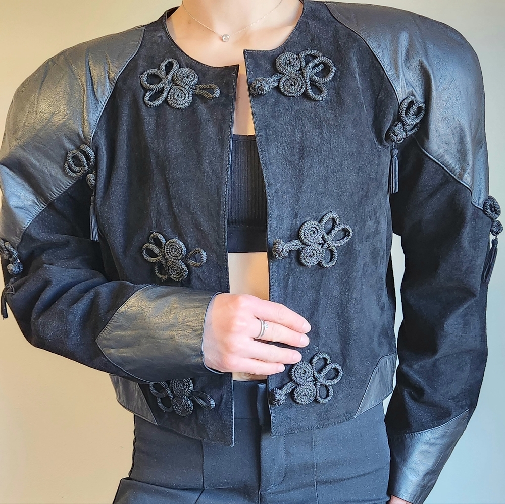 Leather jacket, bomber